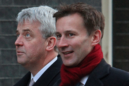 Reshuffle: Jeremy Hunt (right) is replacing Andrew Lansley (Getty Images)