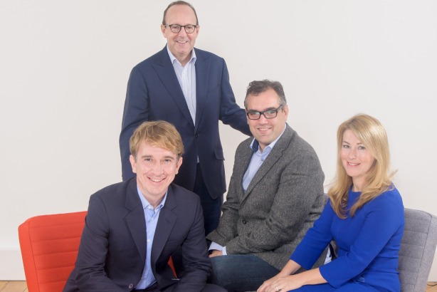 MWW senior team: L-R: Matt Bourn, SVP head of European media practice; Michael Kempner, founder, president and CEO; Patrick Herridge, UK MD; Sarah Locke, global brand ambassador