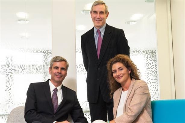 Edelman and ELAN: (l-r) Michael Stewart, Richard Edelman and Marion Darrieutort