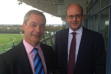 UKIP conference: First outing for Tory defector Mark Reckless (r) with Nigel Farage