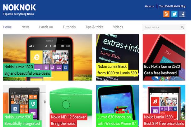 Nokia blog NokNok: produced by Next Fifteen's new acquisition Republic Publishing