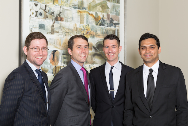 Tata's new corporate team (l-r): Meehan, Ehmann, Barriball and Khera
