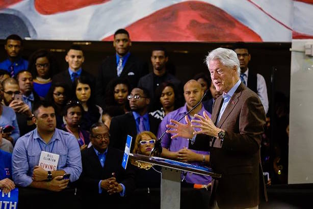 Part of the Clinton team's plan for defeating Donald Trump is using former President Bill Clinton as a surrogate. (Image via the Clinton campaign's Facebook page)