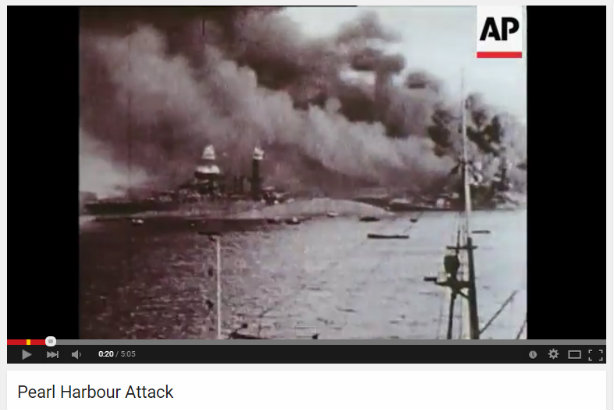 Pearl Harbour: The aftermath of the attack is among the footage – see bottom of story for full coverage