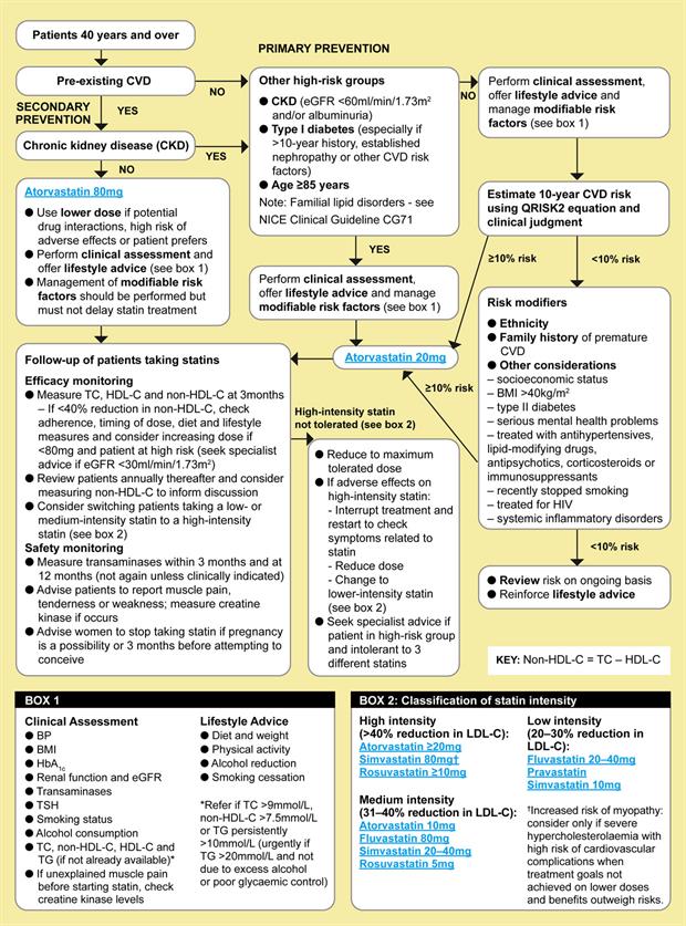 Prevention Guideline Charts