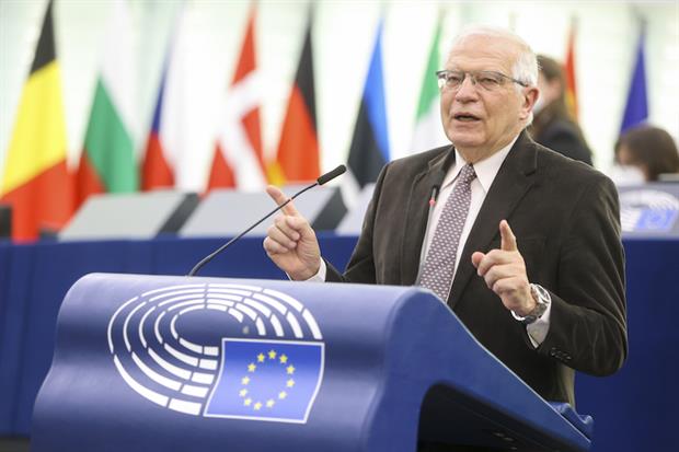 EU high representative Josep Borrell in a plenary debate on Wednesday: “€1bn is what we pay Putin every day for the energy he provides us... Compare that to the €1bn we have given to Ukraine in arms and weapons.” Photo: EP