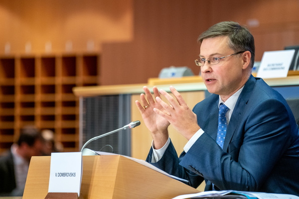 Valdis Dombrovskis parliamentary hearing 2019-10-08 Source: European Parliament