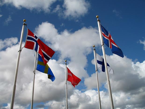 Politics: Nordic flags (Image: miguelb / Flickr)