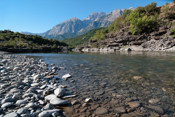 Albanian river Vjosa