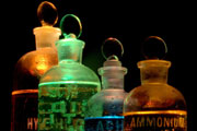 Chemicals, flasks. Credit: Dreamstime