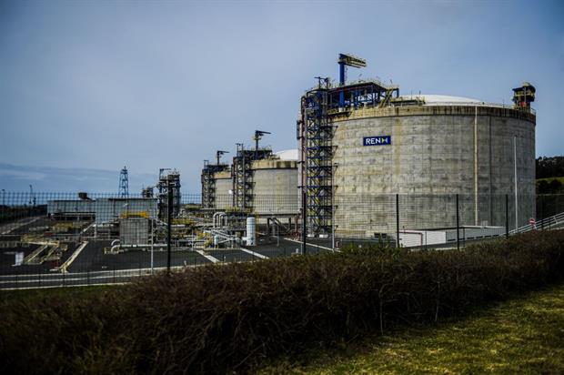 An LNG terminal in Portugal. Campaigners fear loopholes in the future revision of the TEN-E Regulation could offer continued support to gas infrastructure projects. Photo: PATRICIA DE MELO MOREIRA/AFP via Getty Images
