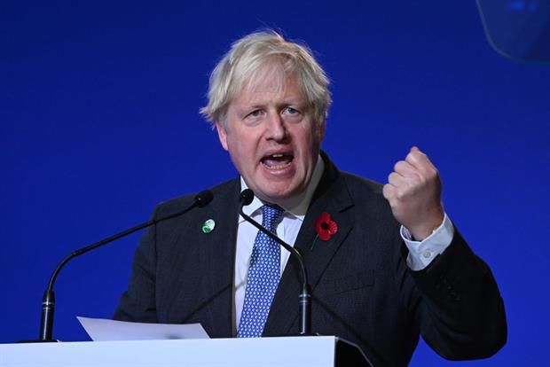 UK prime minister Boris Johnson appearing on the first day of the COP26 leaders summit in Glasgow. Observers are concerned that the crunch climate talks may not lead to a breakthrough. Photo: Jeff J Mitchell/Getty Images
