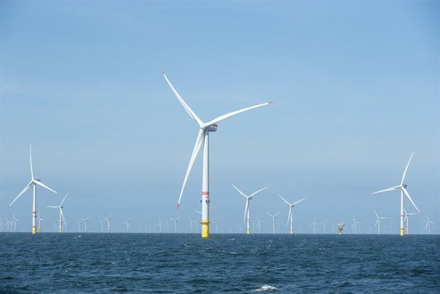 A wind farm in the Belgian North sea, May 2022. Several member states have failed to fully implement revised EU rules on renewable energy. Photo: JAMES ARTHUR GEKIERE/BELGA MAG/AFP via Getty Images