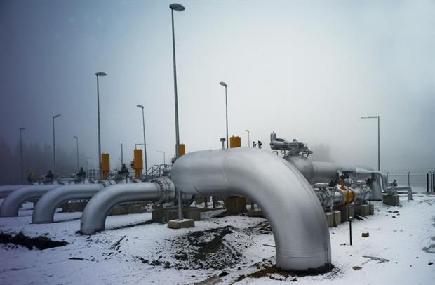 A gas pipeline station in Primda, Czechia. Leaked commission plans could see certain 'gaseous and liquid fuels' labelled as green. Photo: Michal Cizek/AFP via Getty Images