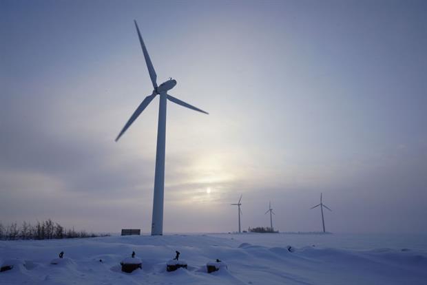 A wind turbine in Oulu, northern Finland. The EU has said it sees opportunities to ramp up renewable energy capacity in the region. Photo: Giles Clarke/Getty Images