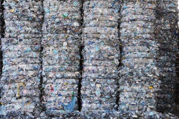 Bales of plastic waste collected by Italian fishermen as part of 'Arcipelago Pulito'. A proposed EU-wide tax is set to come into force from January 2021. Image: Laura Lezza/Getty Images