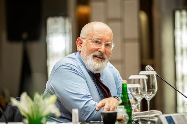 Commission vice-president Frans Timmermans at a meeting in Indonesia on Monday. The green deal chief stands accused of seeking to delay the publication of a JRC report into the Farm-to-Fork Strategy. Photo: Oscar Siagian / EC