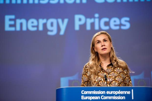 Energy commissioner Kadri Simson at a press conference on Wednesday: “Gas has a role in the transition, but at the same time its contribution is bound to change in the long term.” Photo: Jennifer Jacquemart / EC