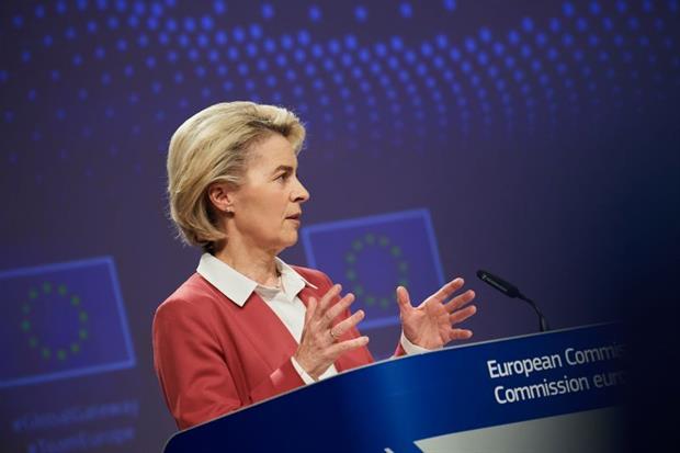 Commission president Ursula von der Leyen at a press conference this week. Photo: Dati Bendo / EC