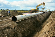 Construction, pipe laying (Credit: Kieran Campbell)