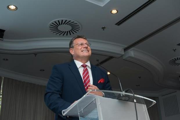 People: Maroš Šefčovič at the 6th EBA250 Stakeholders Meeting (Image: Basia Pawlik / EC Audiovisual Service)