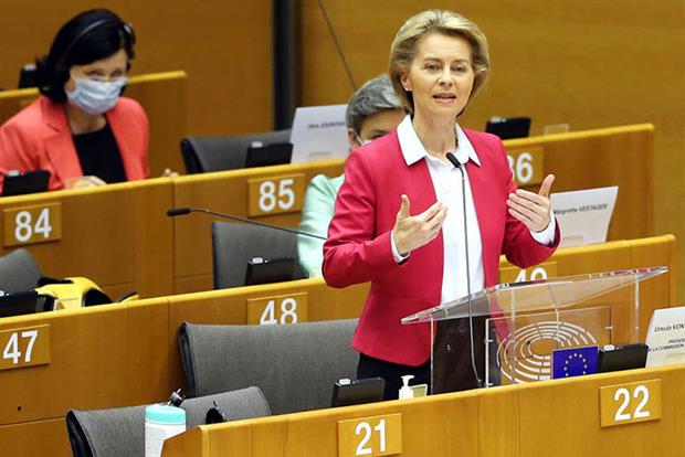 Von der Leyen: ‘We can set down the foundations for a climate neutral Europe’ (Photo by Dursun Aydemir/Anadolu Agency via Getty Images)