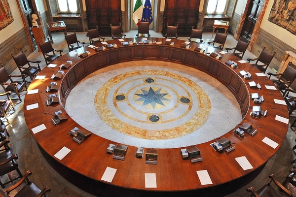 Hall of the Italian Council of Ministers. Pic:Governo Italiano - Presidenza del Consiglio dei Ministri
