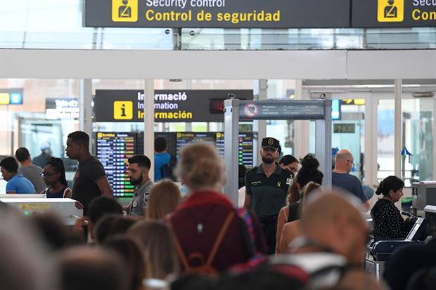 El Prat airport, Barcelona: city council has called for restrictions on short-haul domestic flights (JOSEP LAGO/AFP via Getty Images)