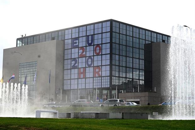 Croatia's National and University Library in Zagreb (Photo by DENIS LOVROVIC/AFP via Getty Images)