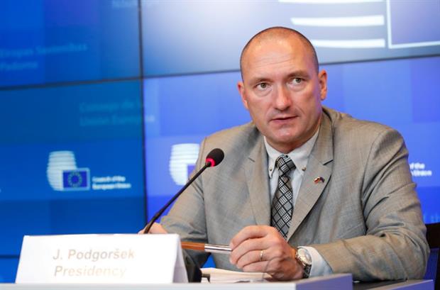 Agriculture minister Joze Podgorsek, speaking at a press conference on Tuesday. The Slovenian presidency aims to finalise the Council's position on the Forest Strategy in November. Photo: EU