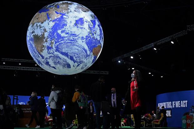 Delegates attend the COP26 UN Climate Change Conference in Glasgow, Scotland on November 2, 2021