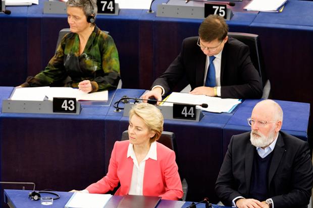 European Parliament votes on new commissioners (Photo by Thierry Monasse/Getty Images)