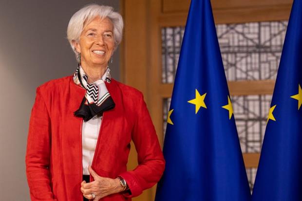 Christine Lagarde in March: The ECB president has made climate change a major focus for the central bank. Photo: Olivier Matthys/Getty Images