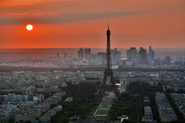 France - Paris panoramic sunset (Unsplash)