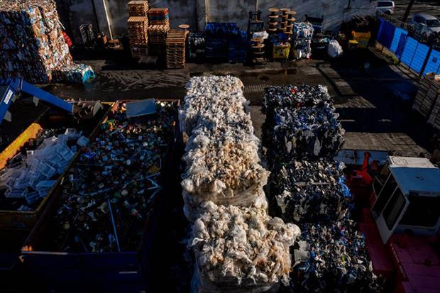 Waste: the EU executive aims to cut the bloc’s natural resources use, recycle as much as possible, and minimise the production of residual waste (Photo by JOHN MACDOUGALL/AFP via Getty Images)