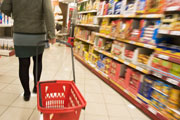 Consumer goods, supermarket