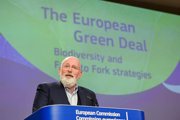 Timmermans: target would mean more than tripling the area of organic farms from the current 8% (Source: EC - Audiovisual Service)