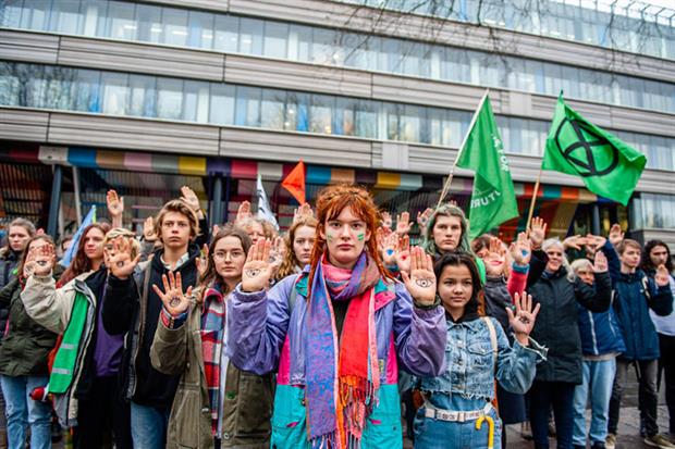 Protest in support of Urgenda climate case in The Hague, Netherlands (photo Ana Fernandez / Echoes Wire / Barcroft Media via Getty Images)