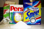 Consumer goods, washing powder