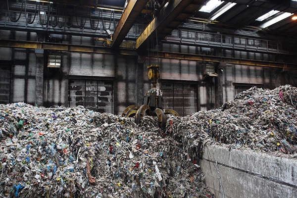 Waste: municipal waste stored at treatment centre (photograph: Antonio Nardelli/123RF)