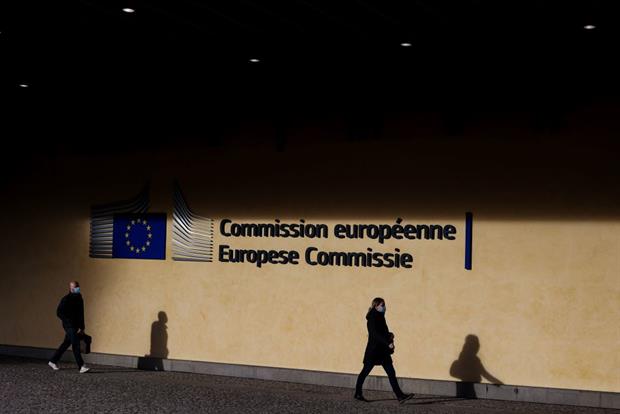 The European Commission's Berlaymont headquarters on Wednesday: Mild weather suggests there will be little chance of a white Christmas in Brussels. Kenzo Tribouillard/AFP via Getty Images