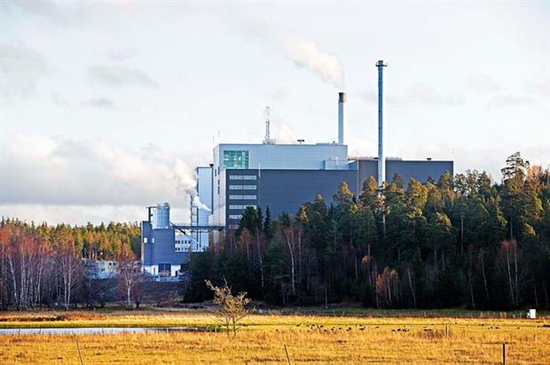 Fortum's new energy from waste unit in Sigtuna, near Stockholm