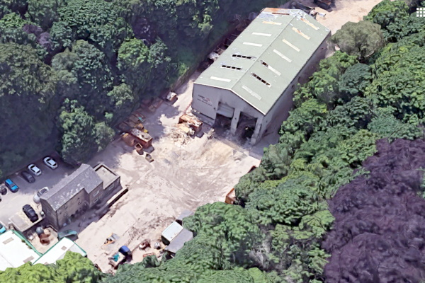 A view of the Calder Valley Skip Hire site, near Halifax. Photograph: Google