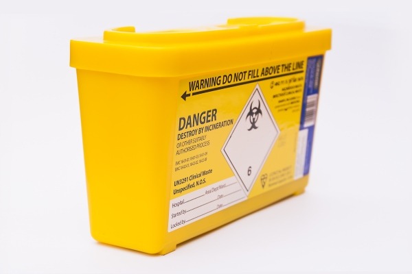 Clinical waste container, image credit David Hernandez