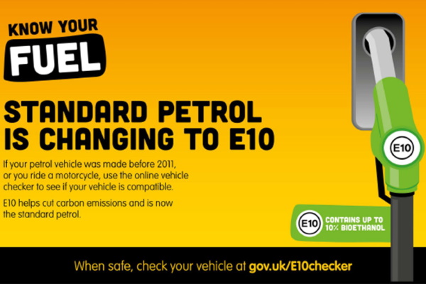 E10 is now the standard petrol served in the UK. Image: Department for Transport