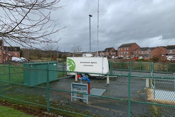 EA has set up stations to investigate the landfill site