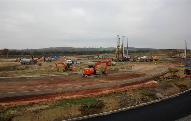 Construction is underway at the Greatmoor energy-from-waste plant near Aylesbury