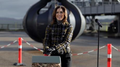 Denmark’s crown princess Mary, opens the converted plant