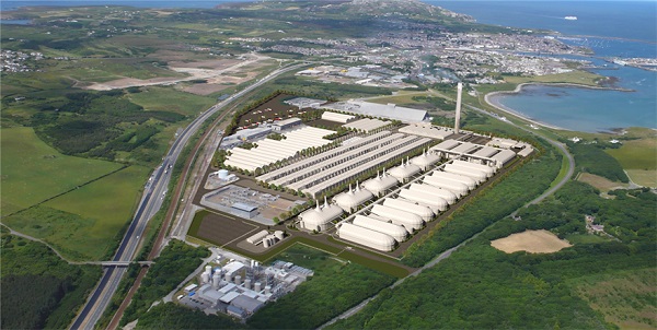 An artist's impression of the biomass-fired plant