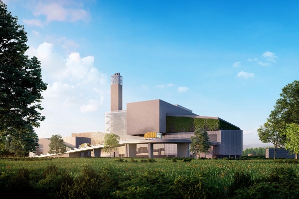 An artist's impression of the EfW plant